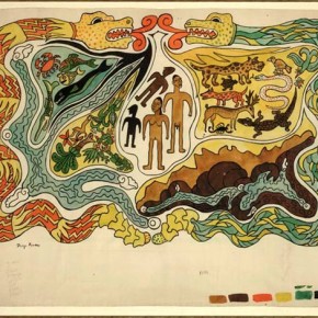 The Creation. Illustration to Popol Vuh, by Diego Rivera, 1931