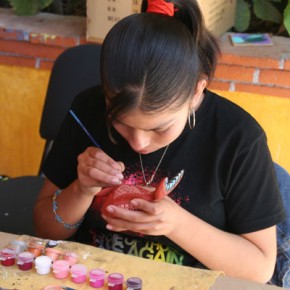Artist at Work in Jacobo's Shop near Oaxaca.
